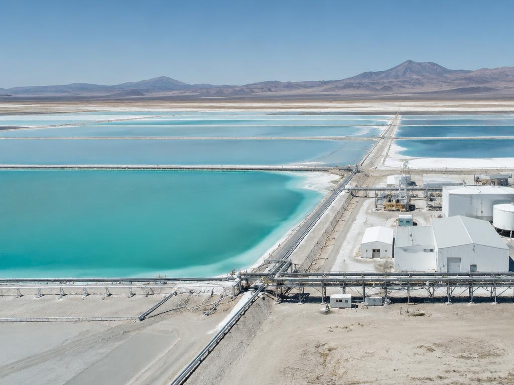Lithium mines and lithium processing plants