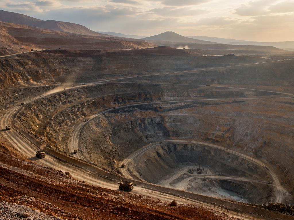 Copper, gold, and other metal mines