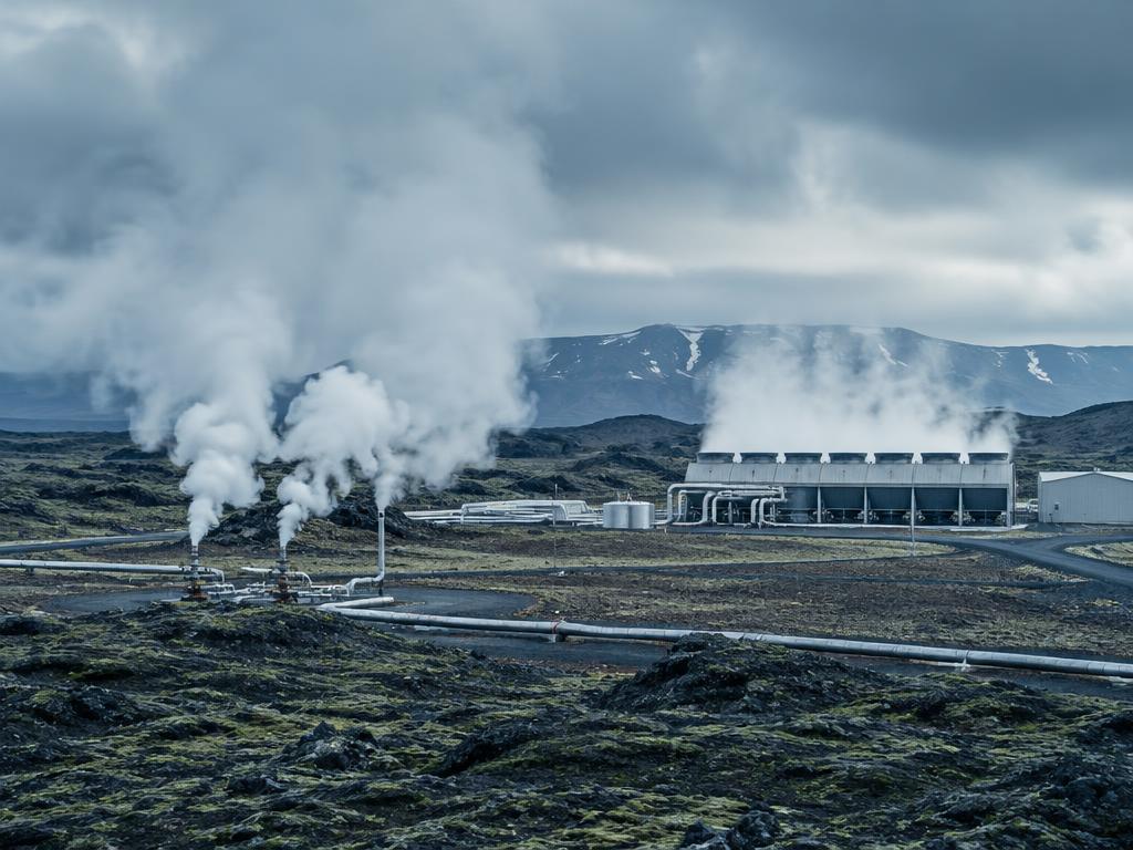 Geothermal plants (power from underground heat)