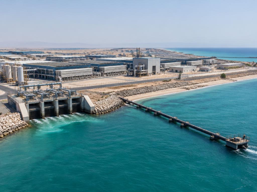 Desalination plants (turning seawater into fresh water)